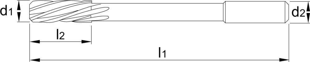 HSS-E Machineruimer DIN 212 passing P7