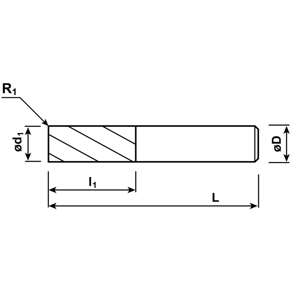S/C Multi-cutter end mill