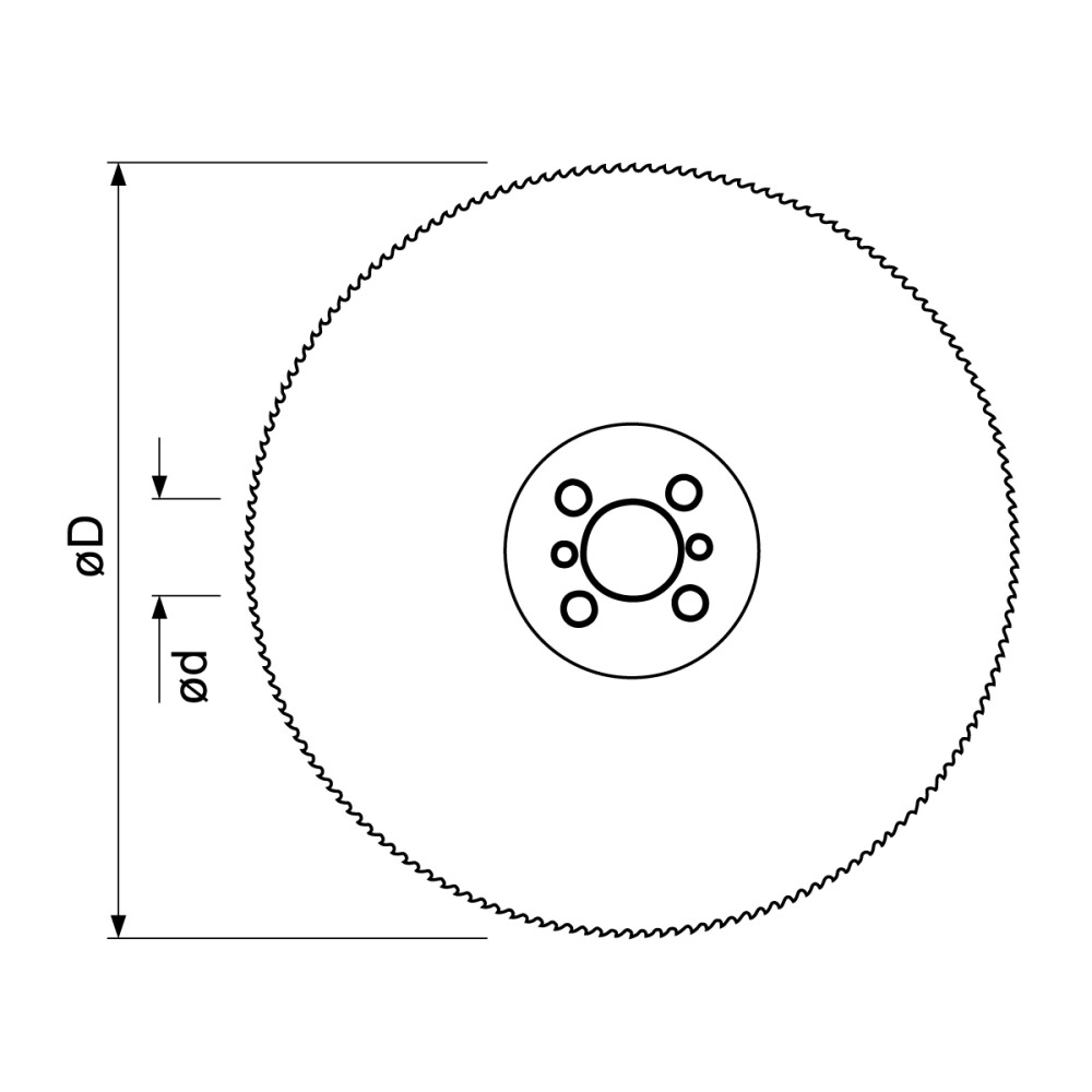 Lame de scie circulaire pour acier