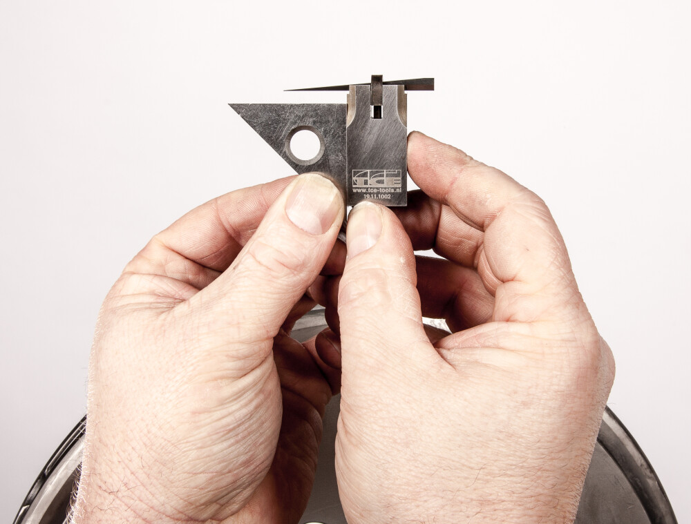 Square edge set, PL-3 body + PM carbide sliding ruler