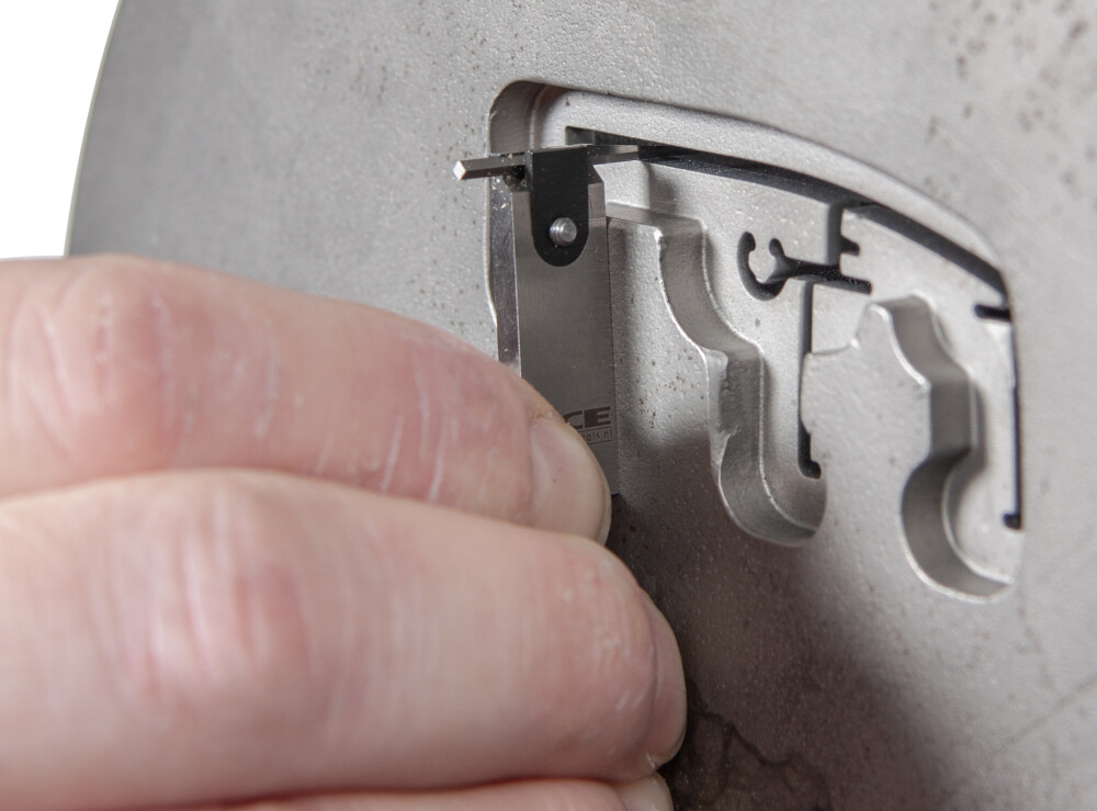 Square edge set, PL-1 body + PM carbide sliding ruler